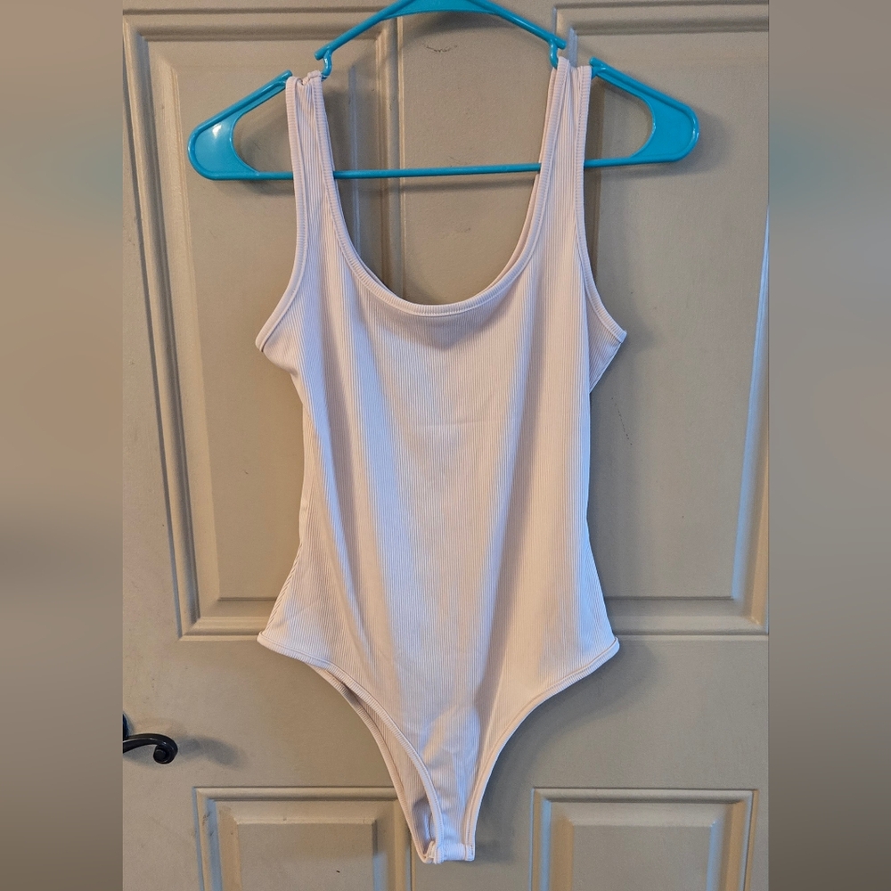 New, Cream Body Suit Size Larger
